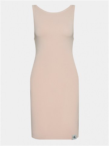 Calvin Klein Jeans Letní šaty Archive J20J223049 Růžová Slim Fit