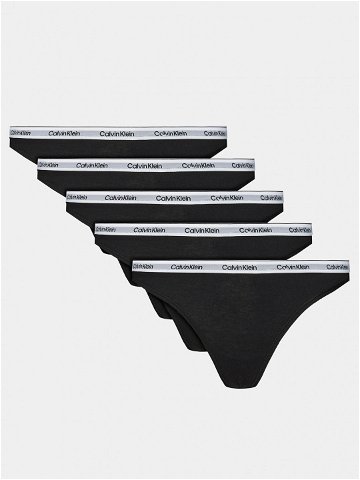 Calvin Klein Underwear Set 5 kusů klasických kalhotek 000QD5221E Černá