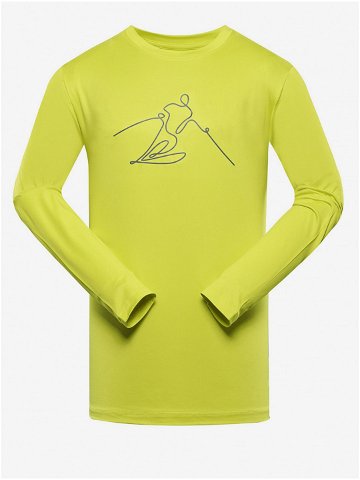 Žluté pánské funkční tričko ALPINE PRO Lous