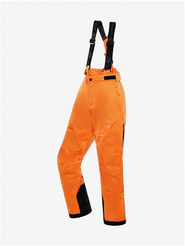 Oranžové dětské lyžařské kalhoty s membránou ptx ALPINE PRO Osago