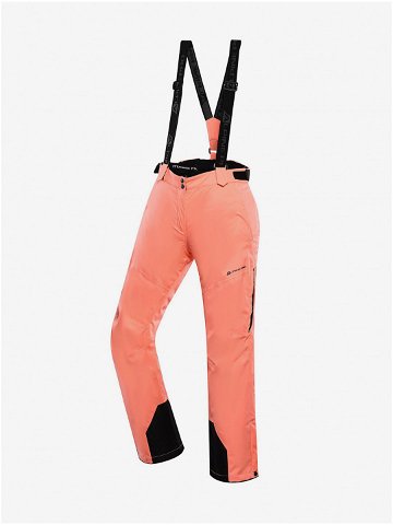 Oranžové dámské lyžařské kalhoty s membránou PTX ALPINE PRO Osaga