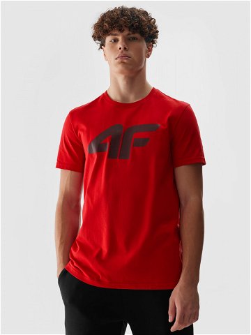 Pánské tričko regular s potiskem – červené