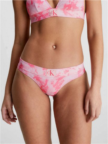 Calvin Klein Underwear Authentic Bikini Print Spodní díl plavek Růžová