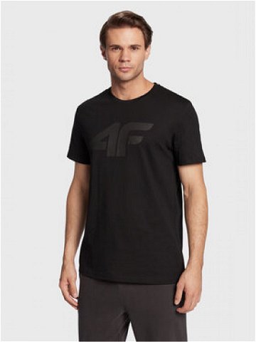 4F T-Shirt H4Z22-TSM353 Černá Regular Fit