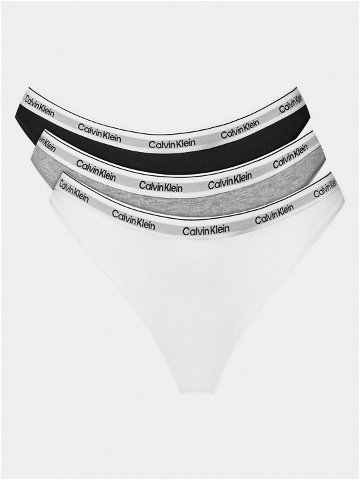 Calvin Klein Underwear Sada 3 kusů string kalhotek 000QD5209E Barevná