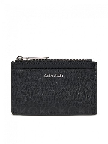 Calvin Klein Malá dámská peněženka Ck Must Lg Cardholder Epi Mono K60K611935 Černá