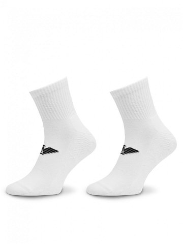 Emporio Armani Sada 2 párů pánských vysokých ponožek 303222 4R300 00010 Bílá