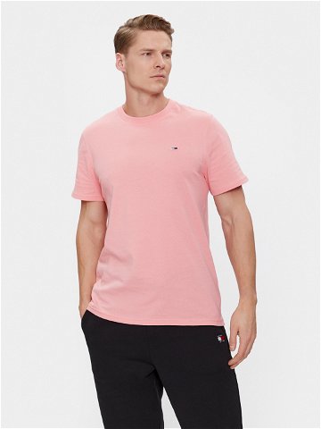 Tommy Jeans T-Shirt Classic DM0DM09598 Růžová Regular Fit