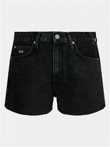 Tommy Jeans Džínové šortky DW0DW17633 Černá Regular Fit