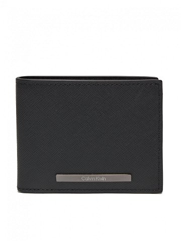Calvin Klein Velká pánská peněženka Modern Bar Bifold 6Cc W Bill K50K511672 Černá