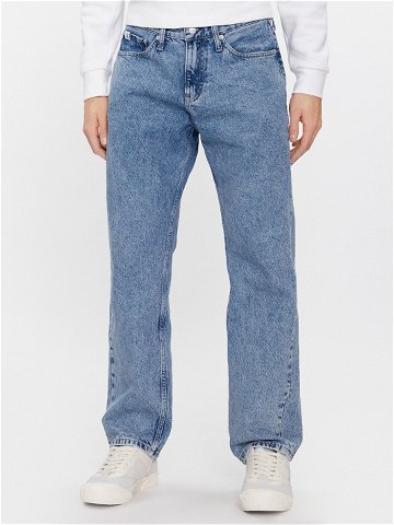 Calvin Klein Jeans Jeansy 90 s J30J324551 Modrá Straight Fit