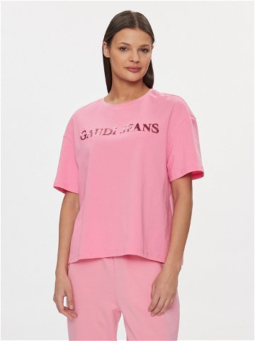 Gaudi T-Shirt 411BD64025 Růžová Relaxed Fit