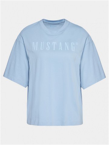 Mustang T-Shirt Welby 1014970 Světle modrá Regular Fit