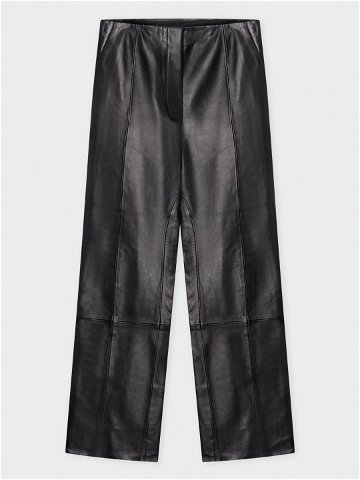 DAY Kožené kalhoty Shiv 100418 Černá Regular Fit