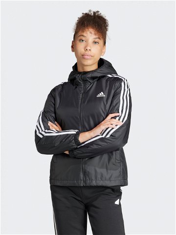 Adidas Bunda pro přechodné období Essentials 3-Stripes IN3288 Černá Regular Fit