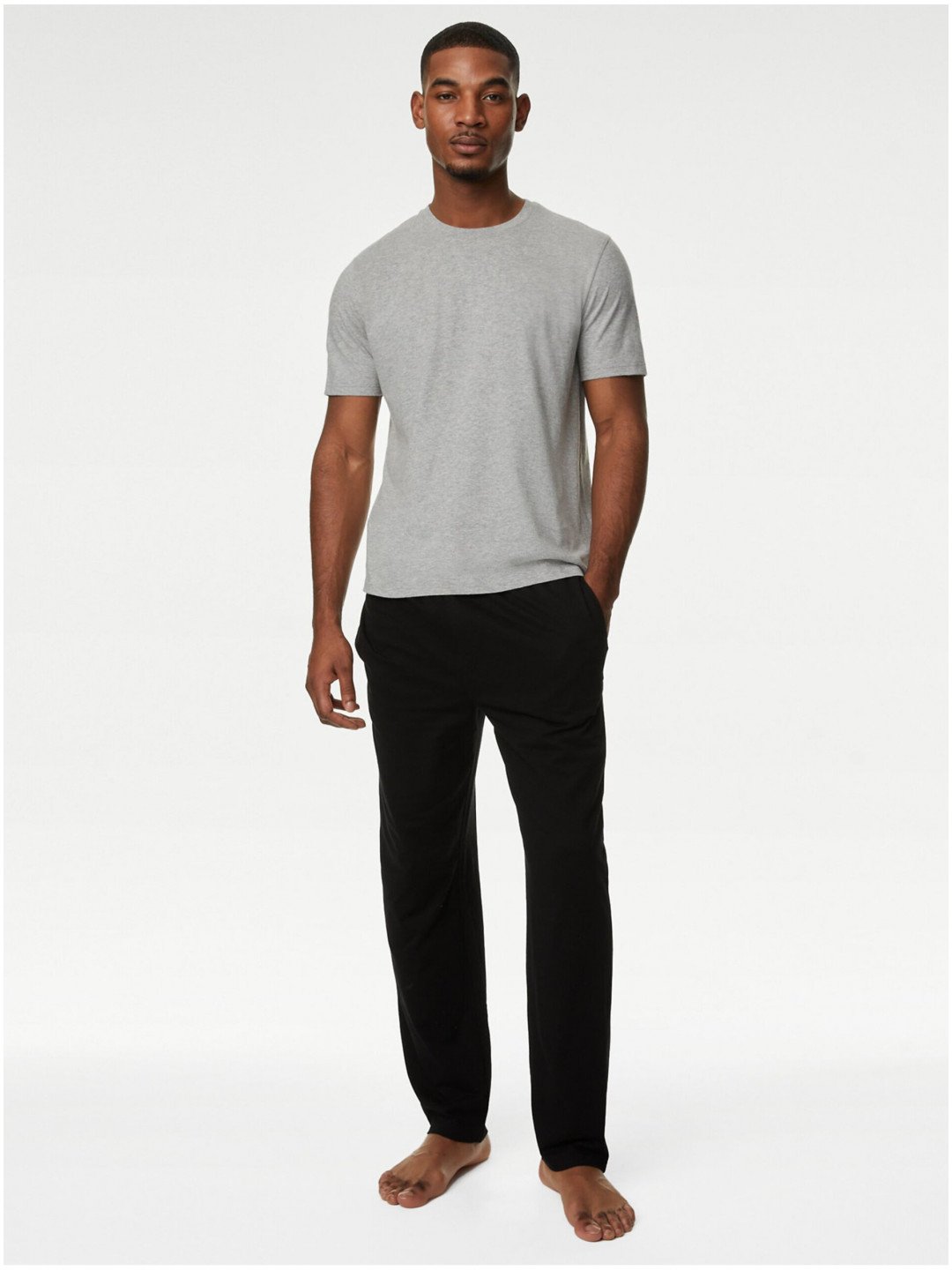 Černo-šedé pánské pyžamo Marks & Spencer