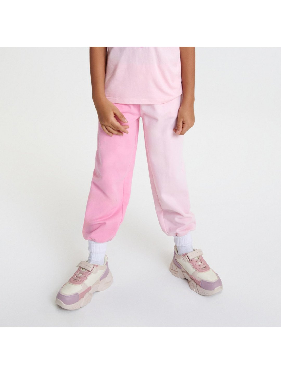 Sinsay – Tepláky jogger – Růžová