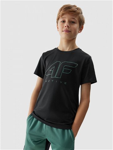 Chlapecké sportovní rychleschnoucí tričko – černé