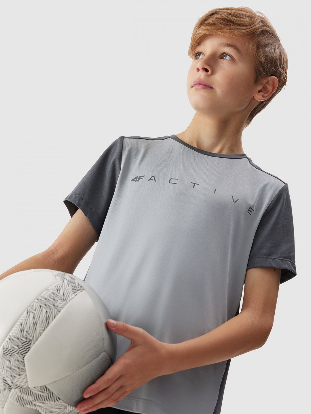 Chlapecké sportovní rychleschnoucí tričko – šedé