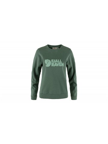 Fjällräven Logo Sweater W Deep Patina – Misty Green