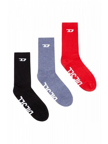 Ponožky diesel skm-ray-threepack socks různobarevná l
