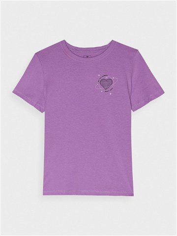 Dívčí tričko s potiskem – fialové