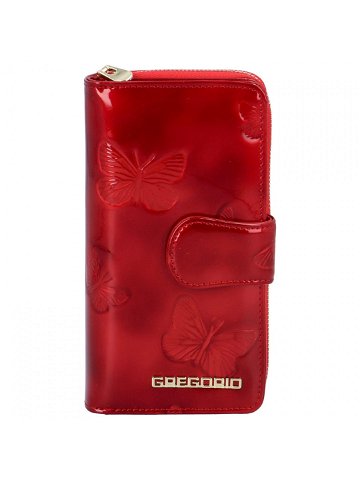 Dámská kožená peněženka červená – Gregorio Cecellia