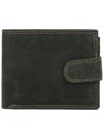 Pánská kožená peněženka černá – Bellugio Santiago