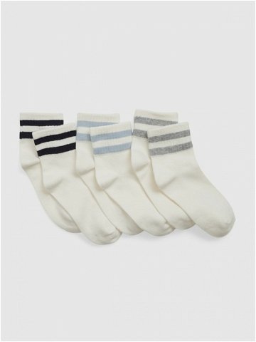 GAP Ponožky 3 páry dětské Bílá
