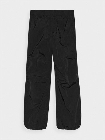 Dívčí kalhoty typu parachute jogger – černé