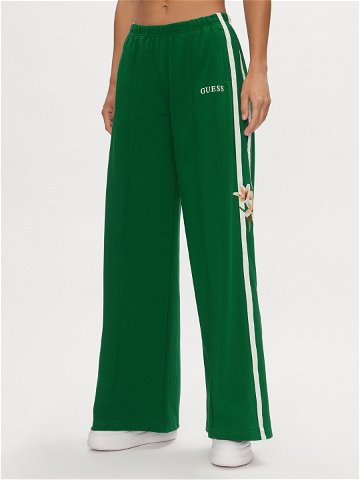 Guess Teplákové kalhoty Zoey V4GB03 KC5R0 Zelená Regular Fit