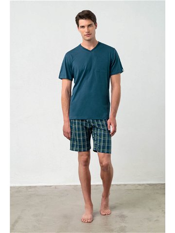 Vamp – Dvoudílné pánské pyžamo 18690 – Vamp Barva blue depths Velikost M
