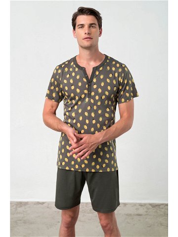 Vamp – Pohodlné dvoudílné pánské pyžamo 18612 – Vamp Barva gray plum Velikost M
