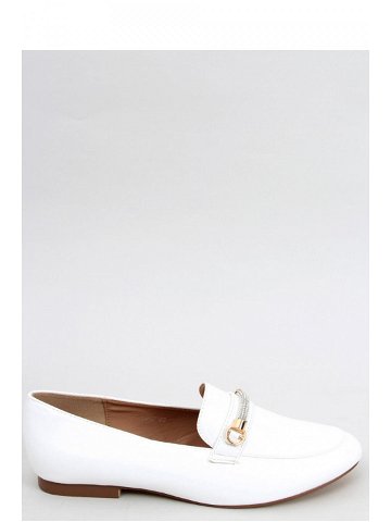 Dámské boty Mokasíny shoes model 18405306 – IDEAL SHOES Velikost 39 Barvy bílá