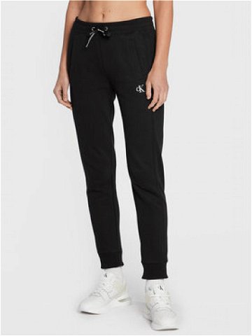 Calvin Klein Jeans Teplákové kalhoty Blend Fleece J20J212872 Černá Regular Fit