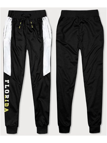 Černé pánské teplákové kalhoty model 18406712 černá XXL – J STYLE