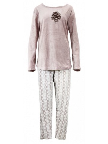 Dámské pyžamo model 18409018 – Vienetta Velikost 3XL Barvy staro-růžová