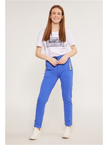 Dámské kalhoty tepláky TRU0010-013 královská modř – Monnari Velikost XL Barvy Královská modř