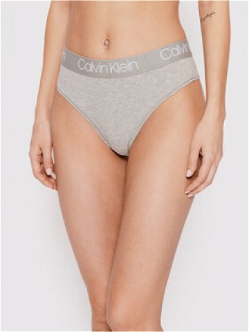 Calvin Klein Underwear Kalhotky string 000QD3754E Šedá