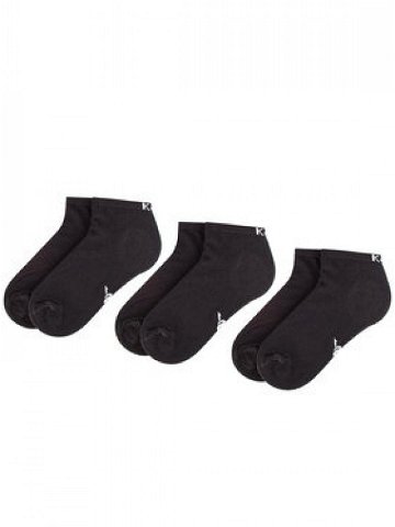 Kappa Sada 3 párů nízkých ponožek unisex 704275 Černá