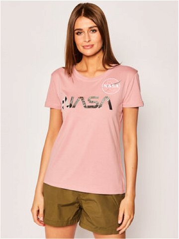 Alpha Industries T-Shirt Nasa Pm 198053 Růžová Regular Fit