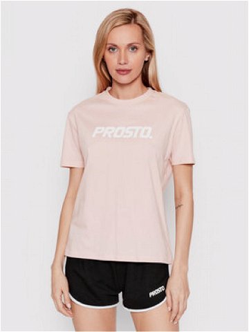 PROSTO T-Shirt KLASYK Clazzy 1012 Růžová Regular Fit