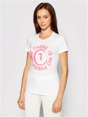 Trussardi T-Shirt 56T00382 Bílá Slim Fit