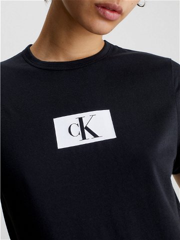 Dámské tričko CK96 000QS6945E UB1 černá – Calvin Klein L