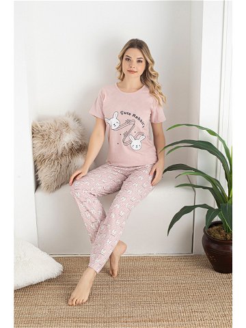 Dámské pyžamo PD005-W-01 růžové – NOVITI L