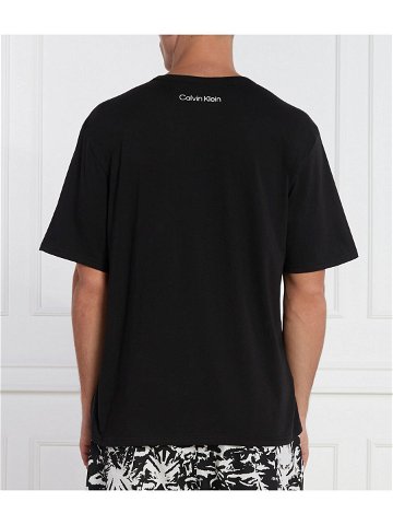 Pánské pyžamo 000NM2431E I2M černobílé – Calvin Klein L