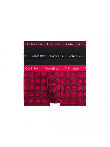 Pánské boxerky 3Pack 000NB3055A I1Z červené černé – Calvin Klein S