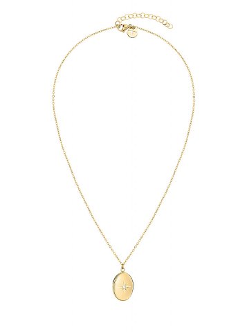 Tamaris Elegantní pozlacený náhrdelník s medailonem TJ-0096-N-50