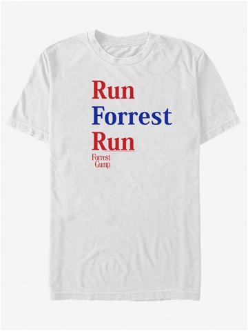 Bílé unisex tričko ZOOT Fan Paramount Run Forrest Red Blue