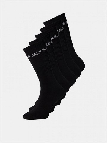 Jack & Jones Ponožky 5 párů Černá